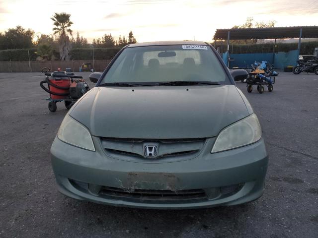 1HGES16344L007028 - 2004 HONDA CIVIC DX VP Կանաչ լուսանկար 5