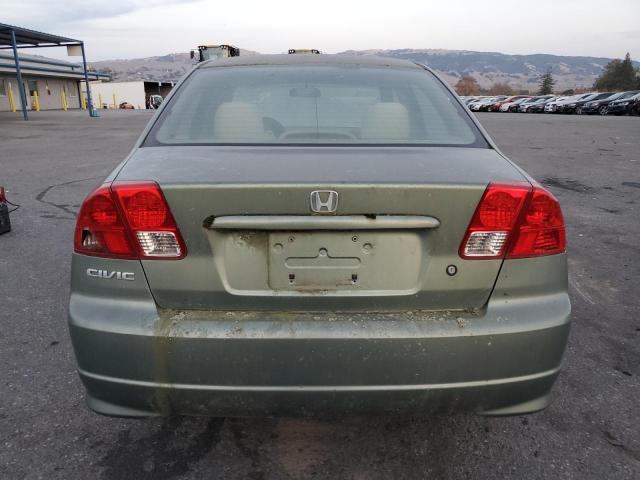 1HGES16344L007028 - 2004 HONDA CIVIC DX VP Կանաչ լուսանկար 6