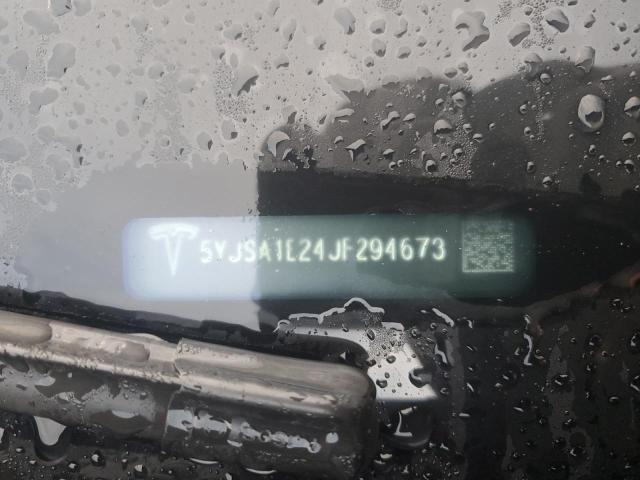 5YJSA1E24JF294673 - 2018 TESLA MODEL S BLACK photo 13