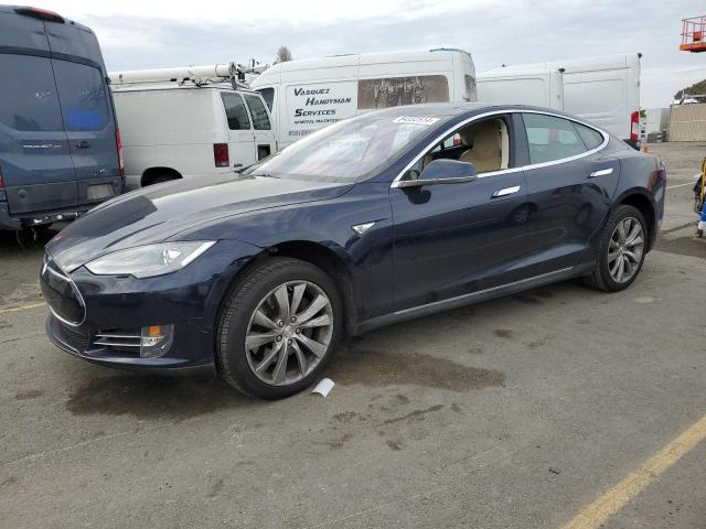 5YJSA1CP8DFP21128 - 2013 TESLA MODEL S BLUE photo 1