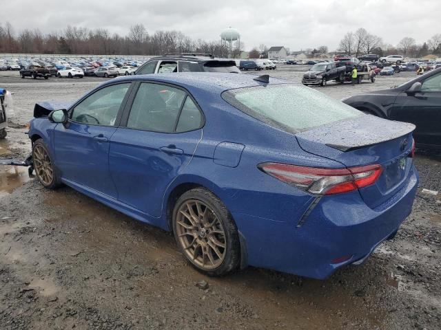 4T1G11AK6RU252077 - 2024 TOYOTA CAMRY SE NIGHT SHADE BLUE photo 2
