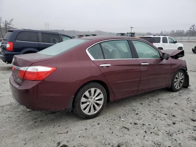 1HGCR3F90DA022608 - 2013 HONDA ACCORD TOURING BURGUNDY photo 3