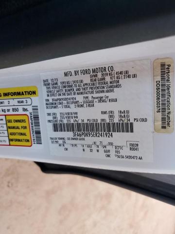 3FA6P0K95ER241924 - 2014 FORD FUSION TITANIUM Ağ foto 12