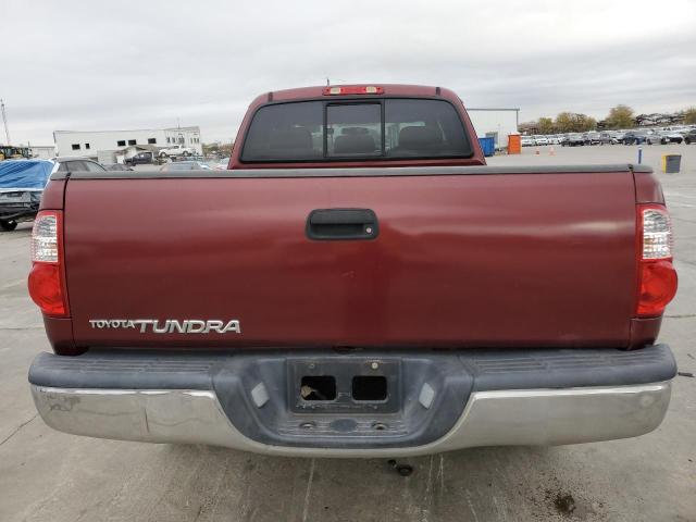 5TBRU341X5S451918 - 2005 TOYOTA TUNDRA ACCESS CAB SR5 BURGUNDY photo 6
