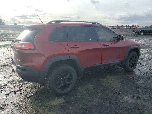 1C4PJMBS2FW592119 - 2015 JEEP CHEROKEE TRAILHAWK BURGUNDY photo 3