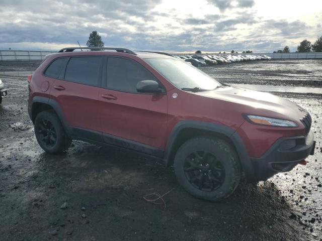 1C4PJMBS2FW592119 - 2015 JEEP CHEROKEE TRAILHAWK BURGUNDY photo 4