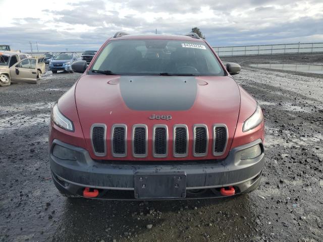 1C4PJMBS2FW592119 - 2015 JEEP CHEROKEE TRAILHAWK BURGUNDY photo 5