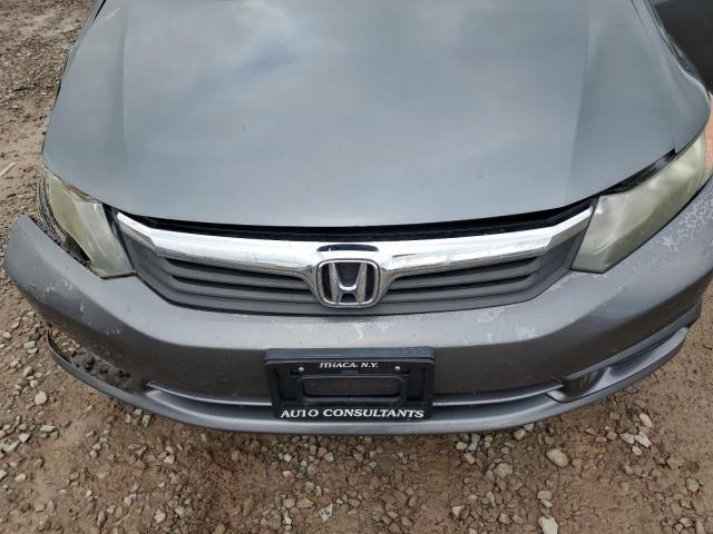 19XFB2F87CE351934 - 2012 HONDA CIVIC EX GRAY photo 11