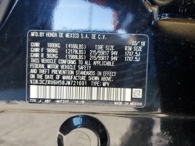 3CZRU6H58JM721691 - 2018 HONDA HR-V EX BLACK photo 14