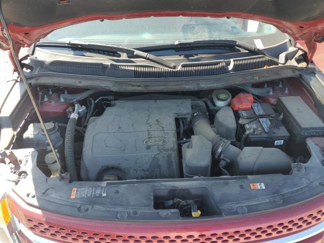 1FM5K8F80DGB38240 - 2013 FORD EXPLORER LIMITED 红色 照片 12