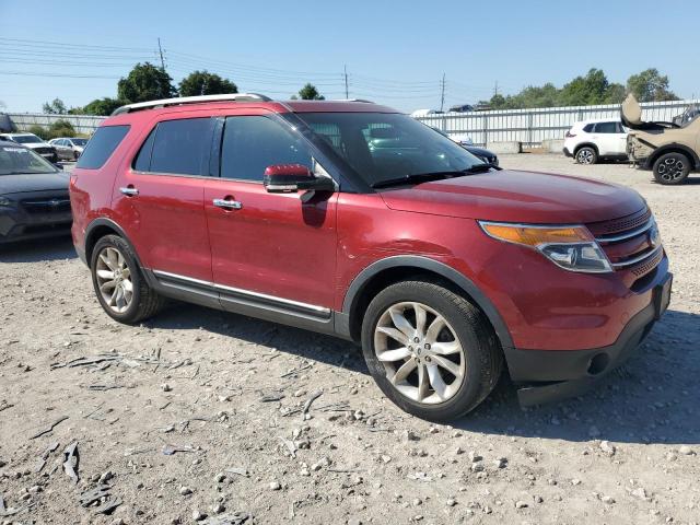 1FM5K8F80DGB38240 - 2013 FORD EXPLORER LIMITED 红色 照片 4