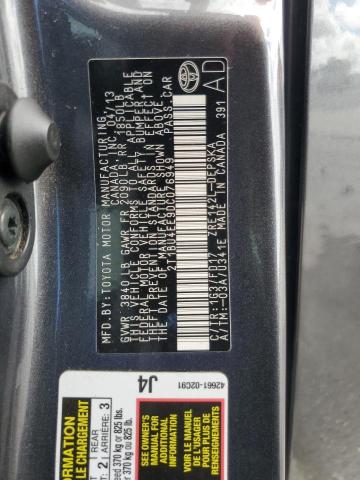 2T1BU4EE9DC076949 - 2013 TOYOTA COROLLA BASE 灰色 照片 12