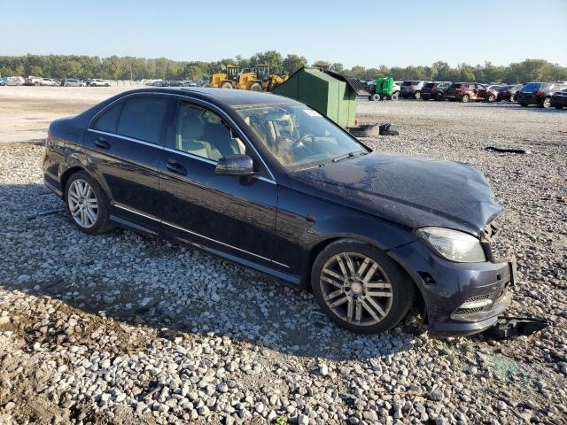 WDDGF8BB4BR155374 - 2011 MERCEDES-BENZ C 300 4MATIC BLUE photo 4
