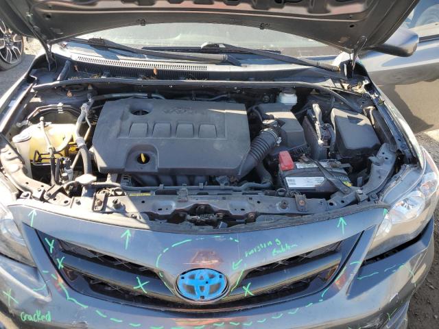 2T1BU4EE4CC756188 - 2012 TOYOTA COROLLA BASE ნაცრისფერი ფოტო 11