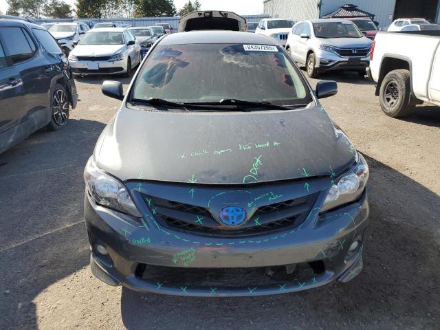 2T1BU4EE4CC756188 - 2012 TOYOTA COROLLA BASE ნაცრისფერი ფოტო 5