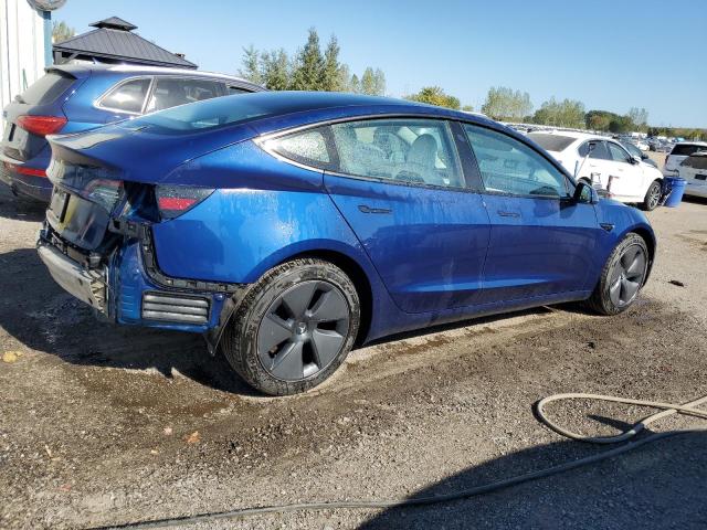 5YJ3E1EA2MF856896 - 2021 TESLA MODEL 3 蓝色 照片 3