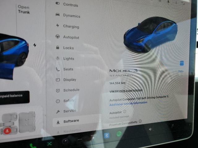 5YJ3E1EA2MF856896 - 2021 TESLA MODEL 3 蓝色 照片 9