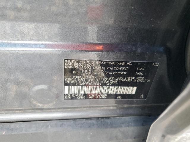 2T3W1RFV6NC178885 - 2022 TOYOTA RAV4 XLE 灰色 照片 13