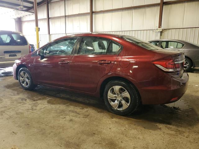 2HGFB2F57DH578568 - 2013 HONDA CIVIC LX MAROON photo 2