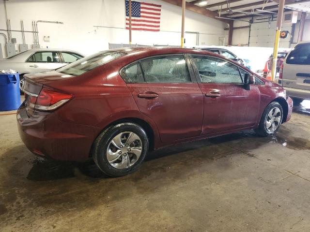 2HGFB2F57DH578568 - 2013 HONDA CIVIC LX MAROON photo 3