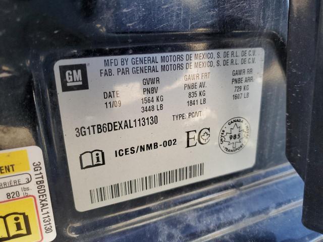 3G1TB6DEXAL113130 - 2010 CHEVROLET AVEO LS Qara foto 12