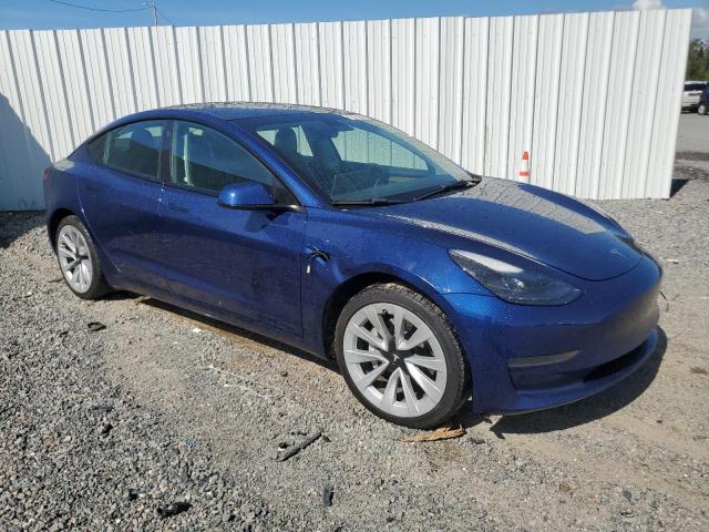 5YJ3E1EAXNF371956 - 2022 TESLA MODEL 3 Mavi foto 4