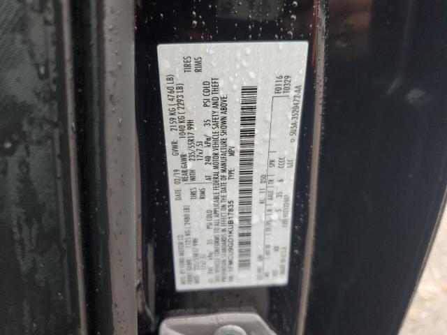 1FMCU9GD1KUB17835 - 2019 FORD ESCAPE SE შავი ფოტო 13