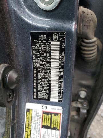 2T1BURHE6GC713311 - 2016 TOYOTA COROLLA L BLUE photo 12