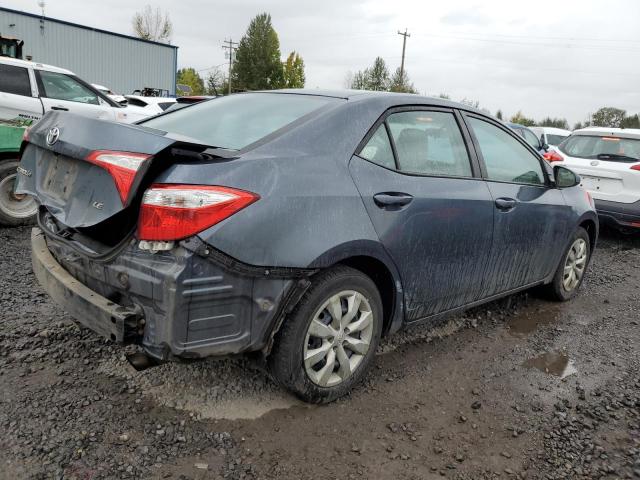 2T1BURHE6GC713311 - 2016 TOYOTA COROLLA L BLUE photo 3