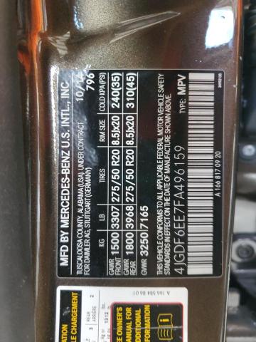 4JGDF6EE7FA496159 - 2015 MERCEDES-BENZ GL 450 4MATIC BROWN photo 13