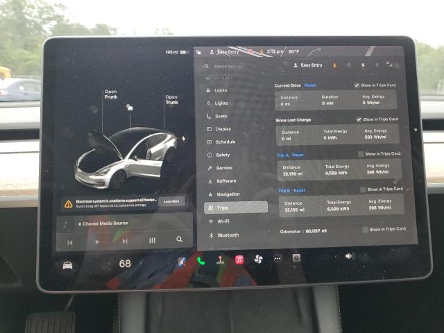 5YJ3E1EB8MF924109 - 2021 TESLA MODEL 3 WHITE photo 9