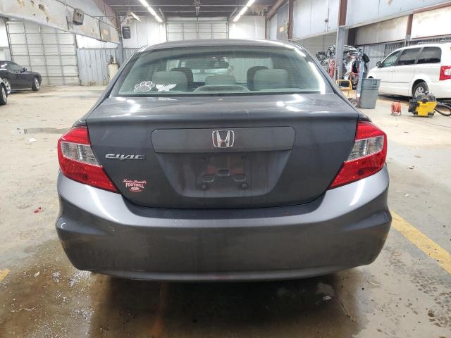 2HGFB2F99CH511391 - 2012 HONDA CIVIC EXL ნაცრისფერი ფოტო 6
