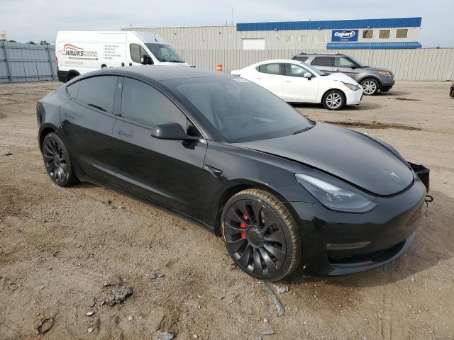 5YJ3E1EC5MF044025 - 2021 TESLA MODEL 3 შავი ფოტო 4