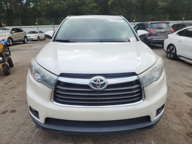 5TDKKRFHXFS050205 - 2015 TOYOTA HIGHLANDER XLE WHITE photo 5