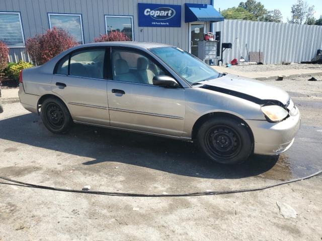 2HGES16591H549963 - 2001 HONDA CIVIC LX GOLD photo 4
