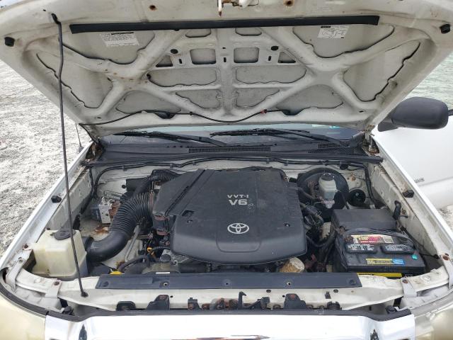 5TEUU42N75Z112713 - 2005 TOYOTA TACOMA ACCESS CAB WHITE photo 11