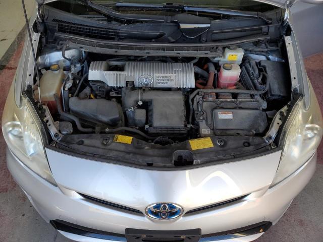 JTDKN3DU4D1693213 - 2013 TOYOTA PRIUS SILVER photo 12