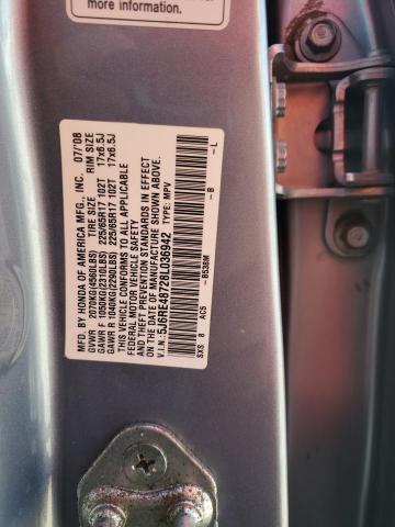 5J6RE48728L036942 - 2008 HONDA CR-V EXL Mavi foto 13