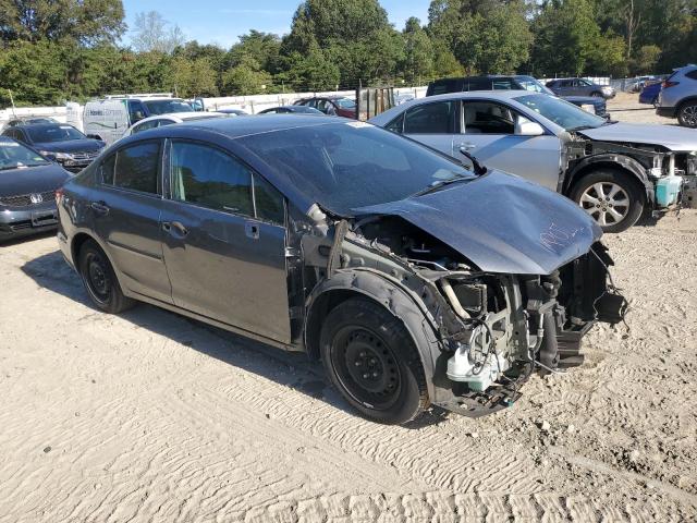 19XFB2F5XDE211075 - 2013 HONDA CIVIC LX GRAY photo 4