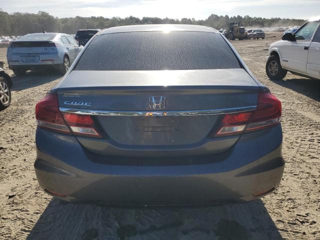 19XFB2F5XDE211075 - 2013 HONDA CIVIC LX GRAY photo 6