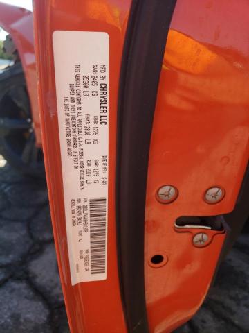 2B3LJ74W08H301698 - 2008 DODGE CHALLENGER SRT-8 ORANGE photo 12