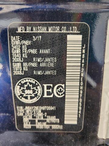 JN8AY2NE0H9705941 - 2017 NISSAN ARMADA PLATINUM 蓝色 照片 14