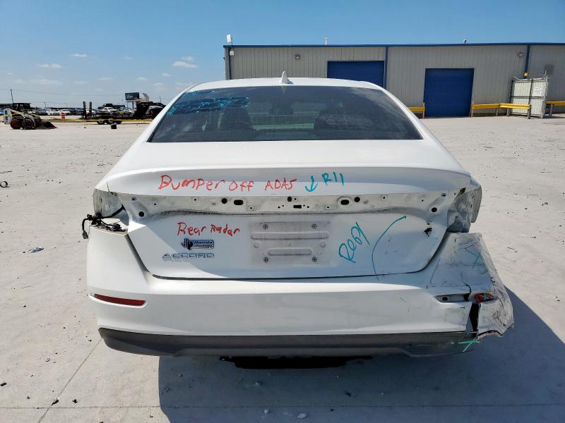 1HGCY1F39PA027877 - 2023 HONDA ACCORD EX WHITE photo 6