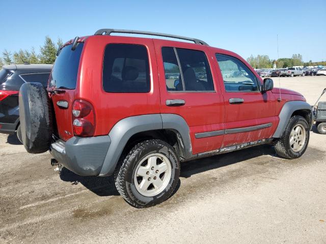 1J4GL48K56W199081 - 2006 JEEP LIBERTY SPORT წითელი ფოტო 3