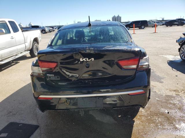 3KPA24AD7PE621891 - 2023 KIA RIO LX BLACK photo 6