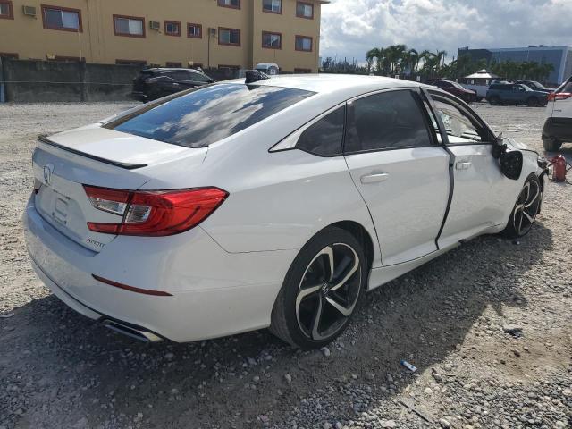 1HGCV1F38NA077997 - 2022 HONDA ACCORD SPORT WHITE photo 3
