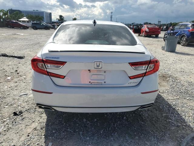 1HGCV1F38NA077997 - 2022 HONDA ACCORD SPORT WHITE photo 6