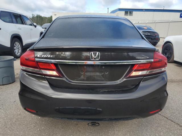 2HGFB2F55DH003806 - 2013 HONDA CIVIC LX შავი ფოტო 6