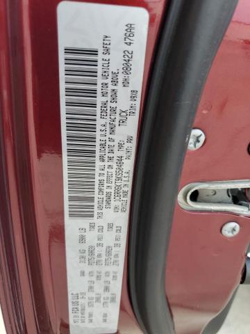 1C6RR6KT9KS504844 - 2019 RAM 1500 CLASS TRADESMAN Burgund zdjęcie 13