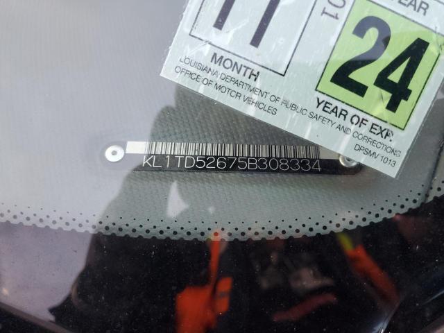 KL1TD52675B308334 - 2005 CHEVROLET AVEO BASE Gümüş foto 12